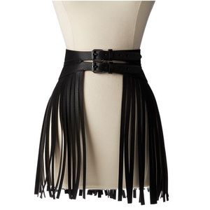 BCBGMAXAZRIA Fring Skirt Belt